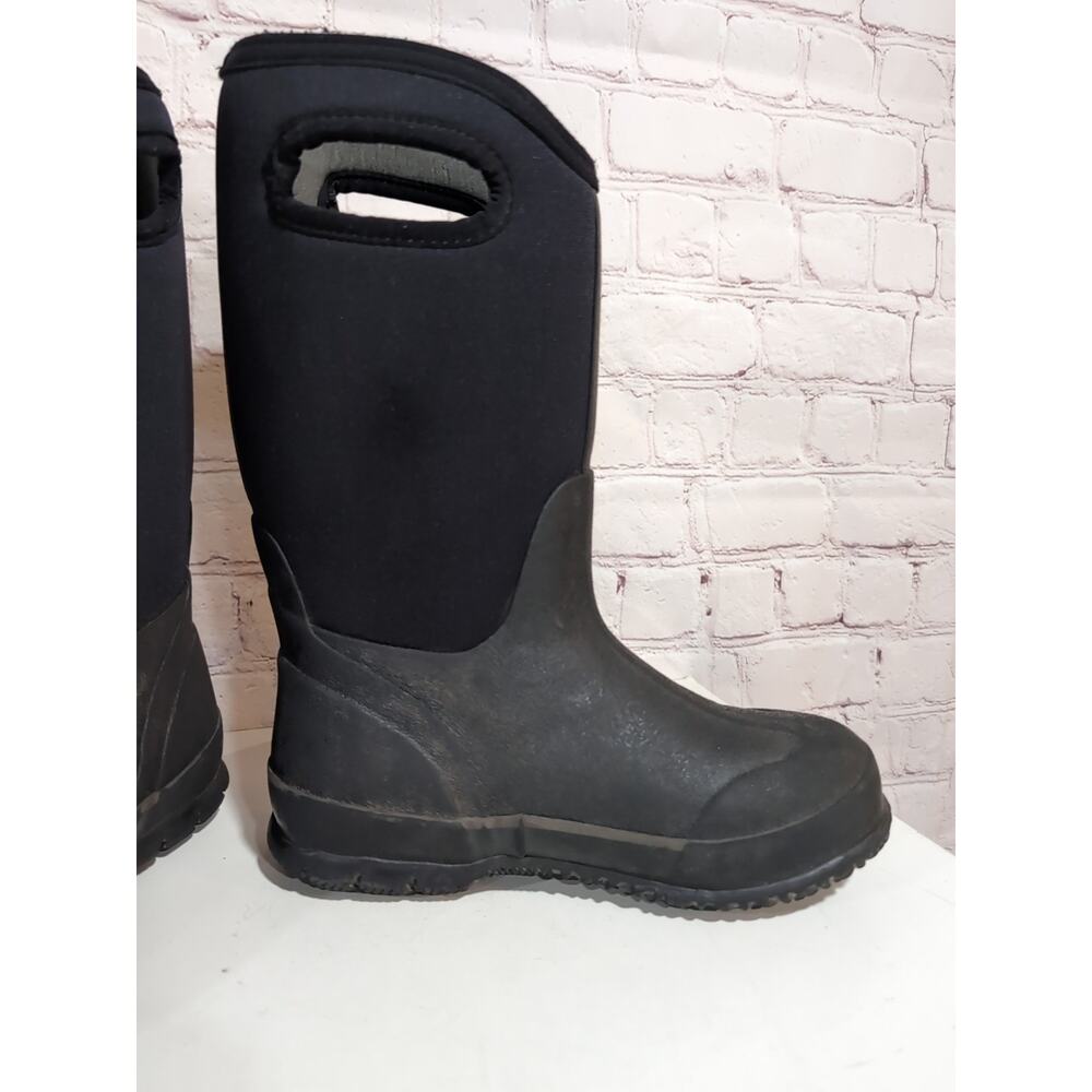 Bogs Classic High Boots Youth Boys 2 Black Rain Winter Waterproof Insulated Snow - Picture 8 of 11